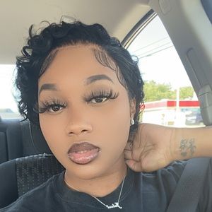 Pixie curly human hair wig